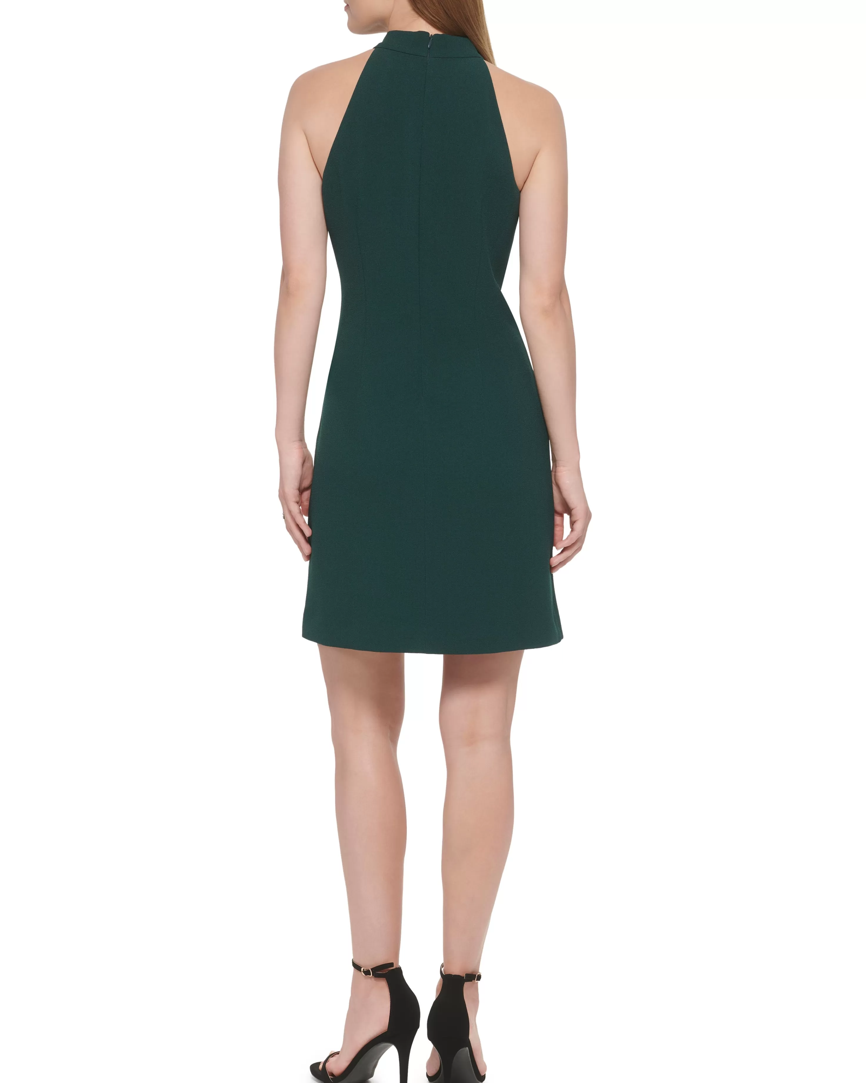 Vince Camuto Bow-Neck Dress Hunter Cheap