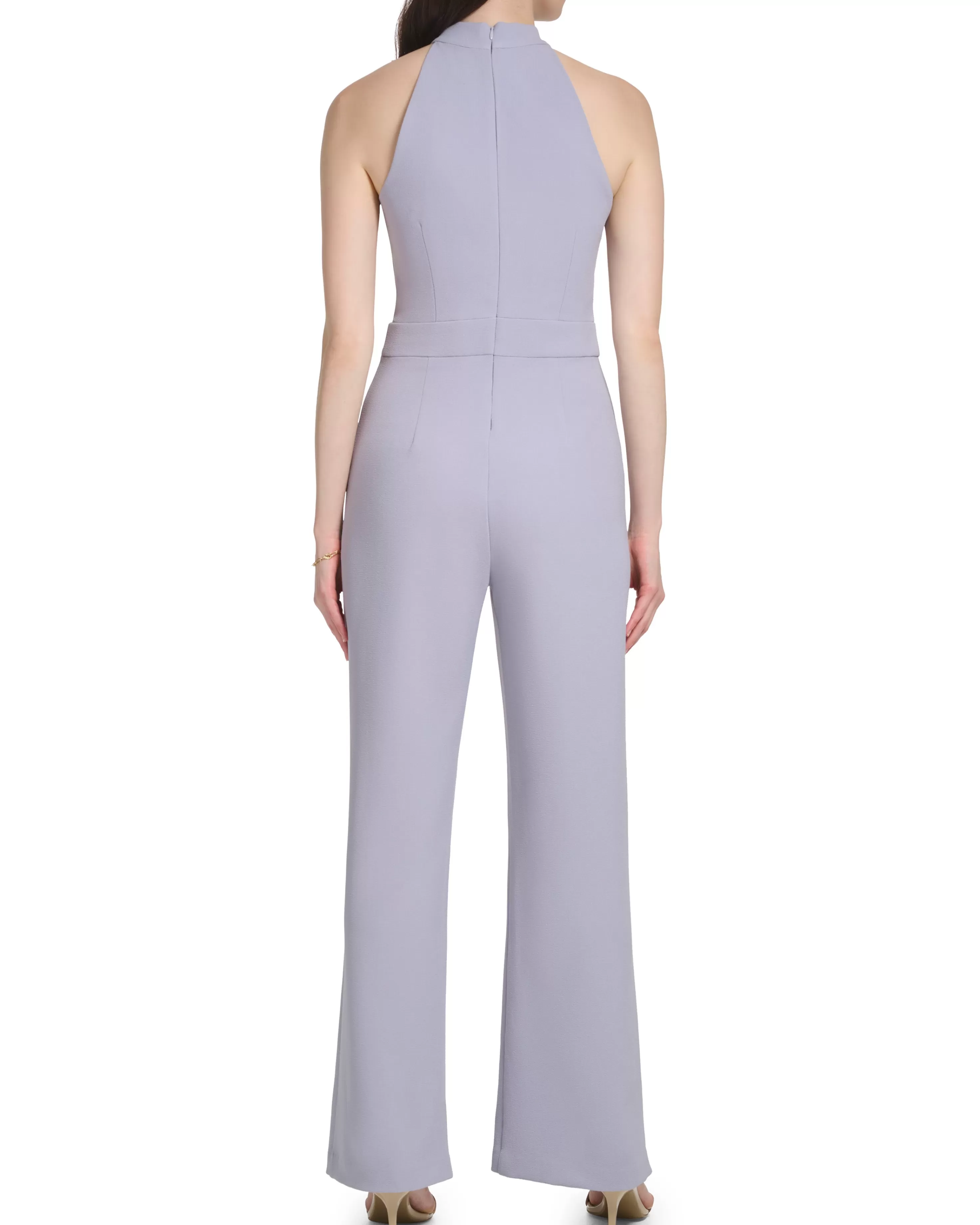 Vince Camuto Bow-Neck Halter Jumpsuit Grey Online