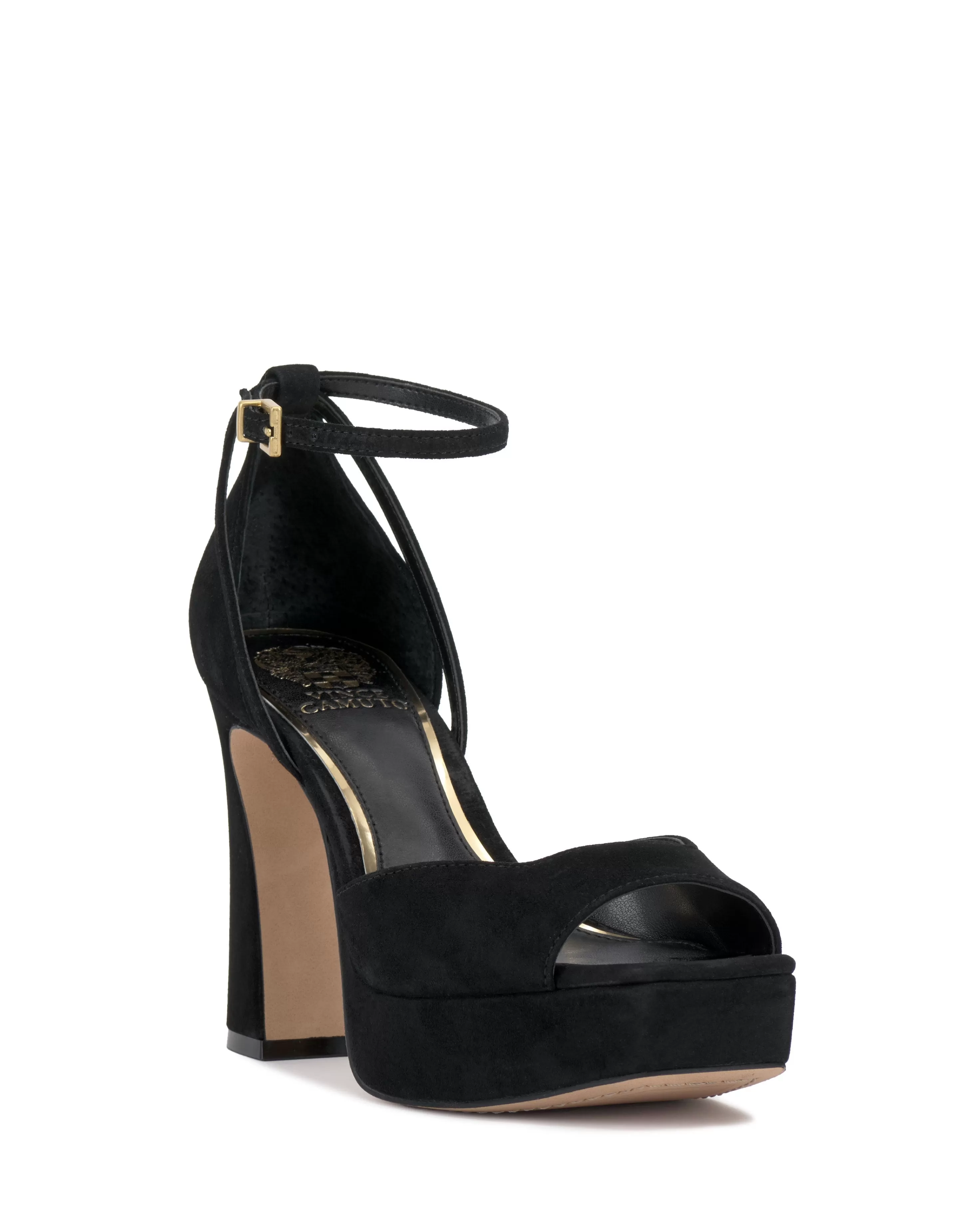 Vince Camuto Brenla Ankle Strap Platform Sandal Black Cheap