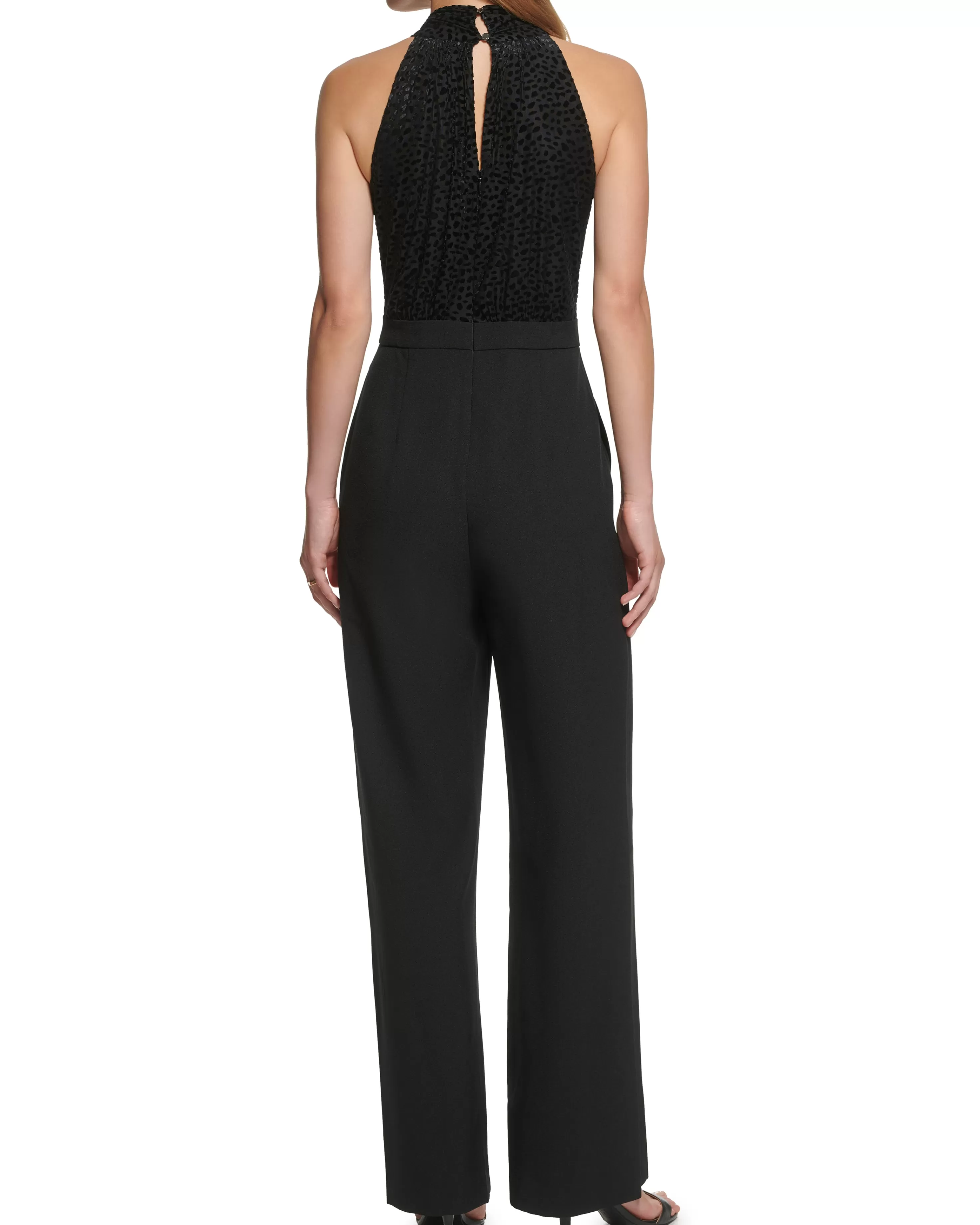 Vince Camuto Devore Bow-Neck Jumpsuit Black Flash Sale