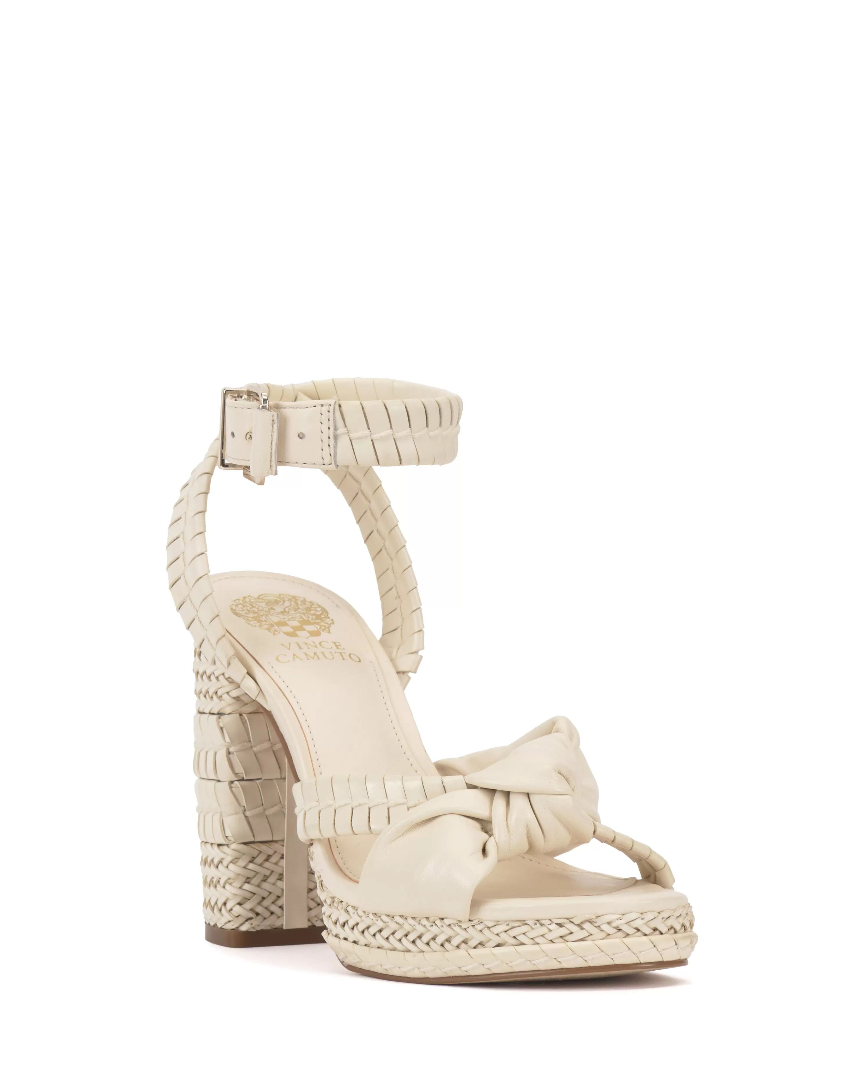 Vince Camuto Fancey Platform Sandal Creamy White New