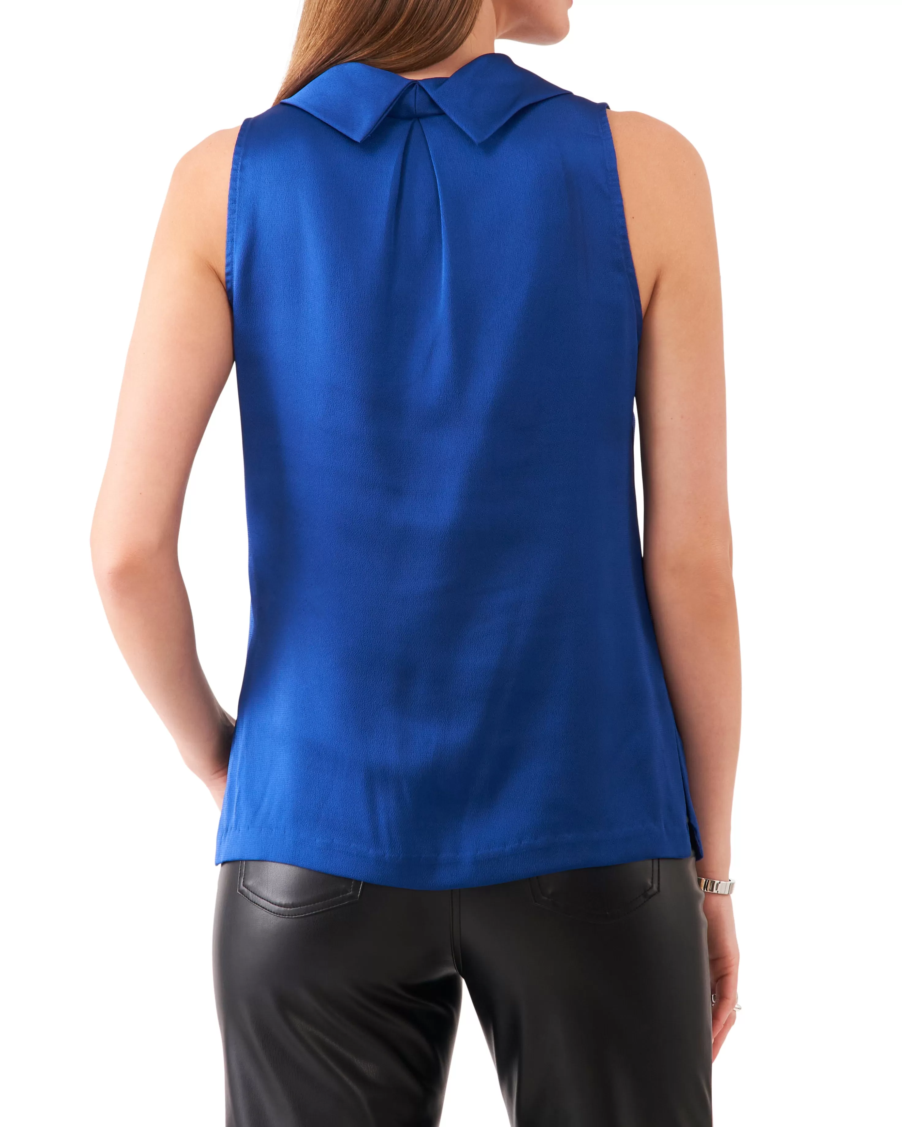 Vince Camuto Sleeveless Cowl Neck Top Twilight Blue Cheap