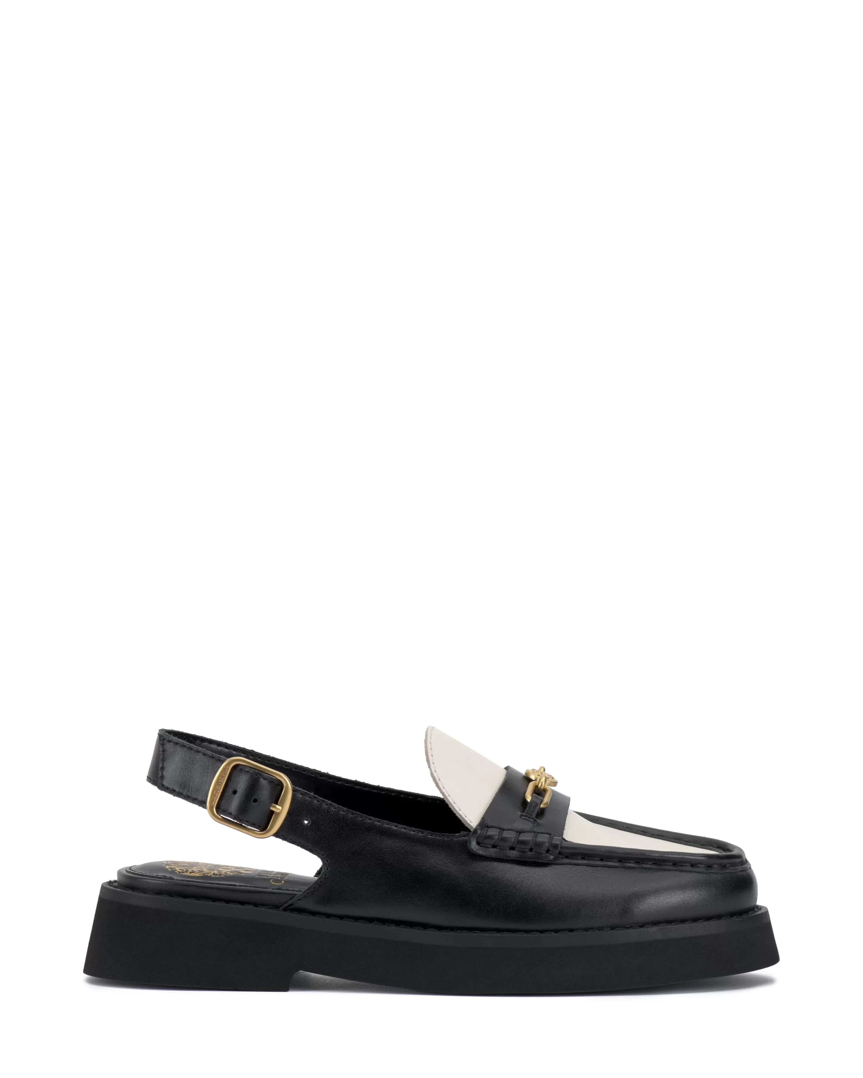 Vince Camuto Torrie Slingback Loafer Black/Coconut Best