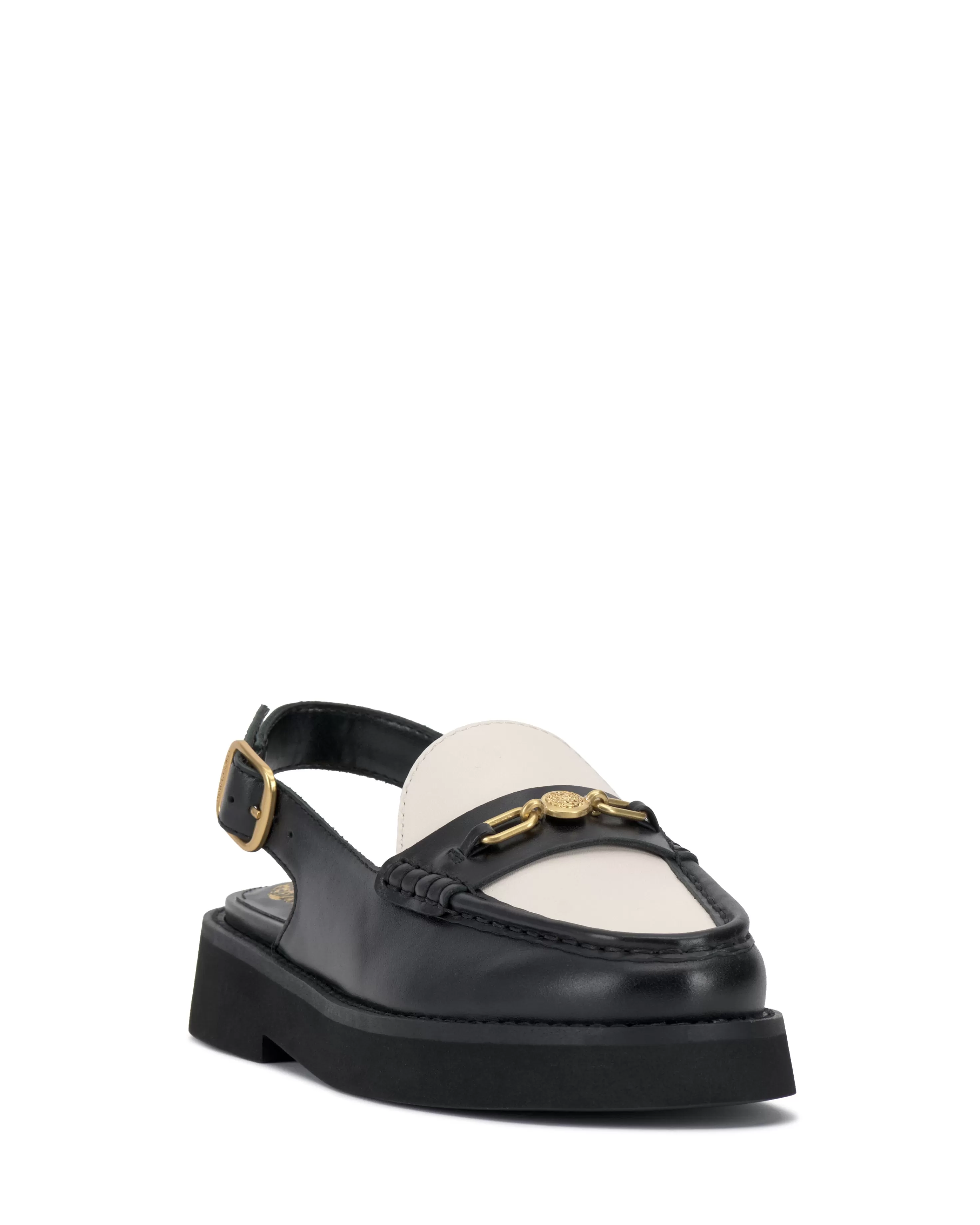 Vince Camuto Torrie Slingback Loafer Black/Coconut Best